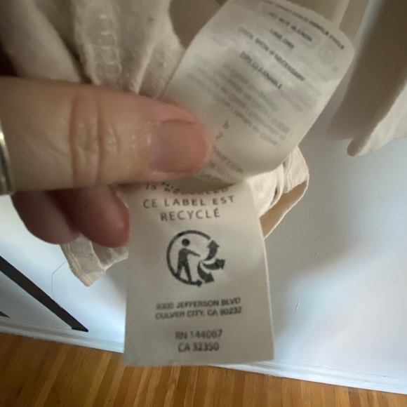 Outerknown 100% cotton boatneck long sleeve mini dress - Picture 8 of 15